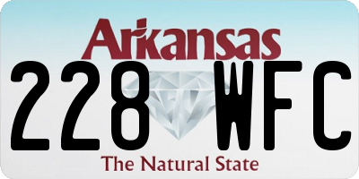 AR license plate 228WFC