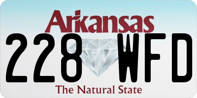 AR license plate 228WFD