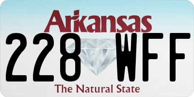 AR license plate 228WFF