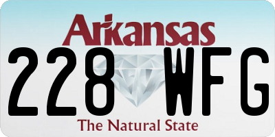 AR license plate 228WFG