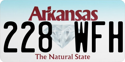 AR license plate 228WFH