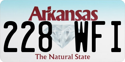 AR license plate 228WFI