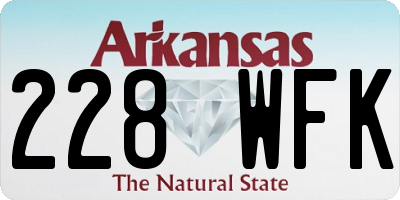 AR license plate 228WFK