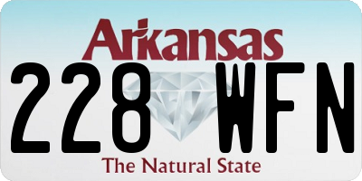AR license plate 228WFN