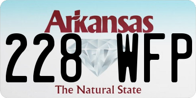 AR license plate 228WFP