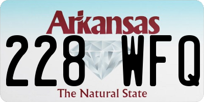 AR license plate 228WFQ