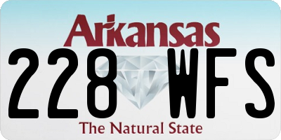 AR license plate 228WFS