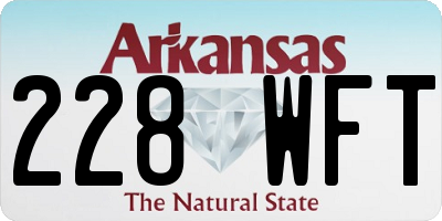 AR license plate 228WFT