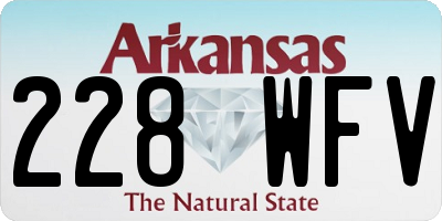 AR license plate 228WFV