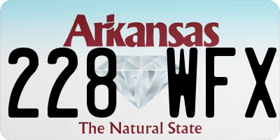 AR license plate 228WFX