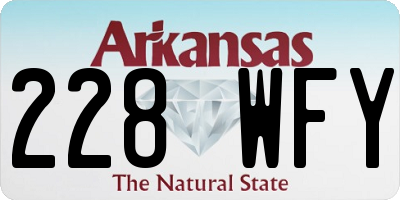 AR license plate 228WFY