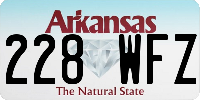 AR license plate 228WFZ