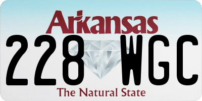AR license plate 228WGC