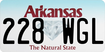 AR license plate 228WGL