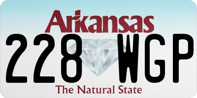 AR license plate 228WGP