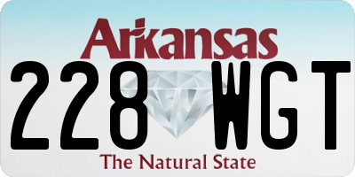 AR license plate 228WGT