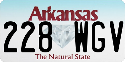 AR license plate 228WGV