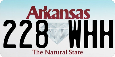 AR license plate 228WHH