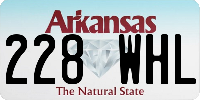 AR license plate 228WHL