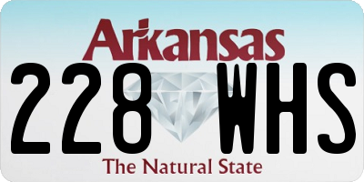AR license plate 228WHS