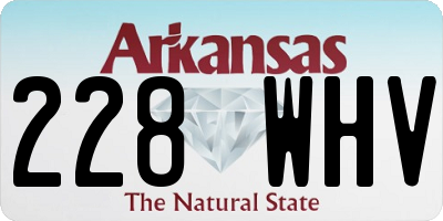 AR license plate 228WHV