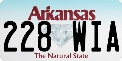 AR license plate 228WIA