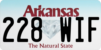 AR license plate 228WIF
