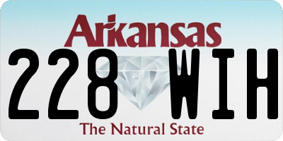 AR license plate 228WIH