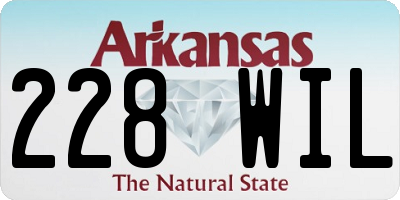 AR license plate 228WIL