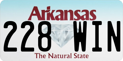 AR license plate 228WIN