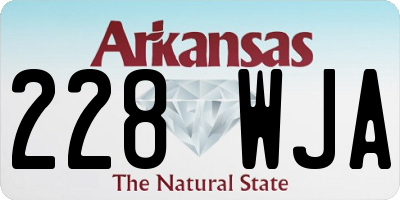 AR license plate 228WJA