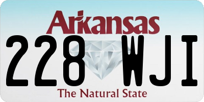AR license plate 228WJI