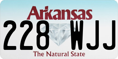 AR license plate 228WJJ