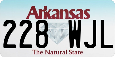 AR license plate 228WJL