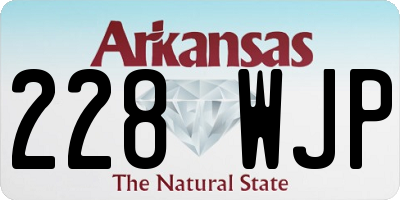 AR license plate 228WJP