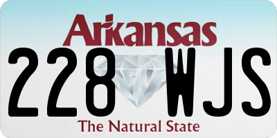 AR license plate 228WJS