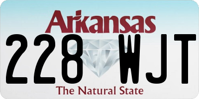 AR license plate 228WJT