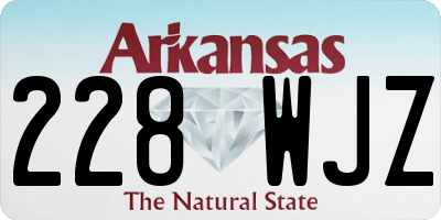 AR license plate 228WJZ