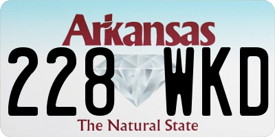 AR license plate 228WKD