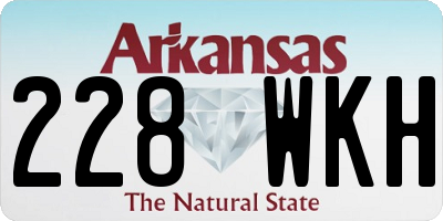 AR license plate 228WKH