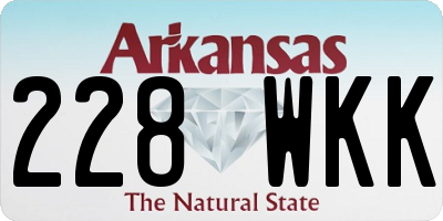 AR license plate 228WKK