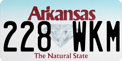 AR license plate 228WKM