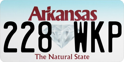 AR license plate 228WKP