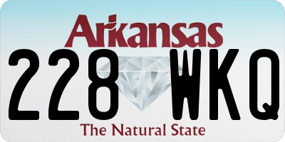 AR license plate 228WKQ