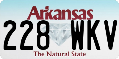 AR license plate 228WKV