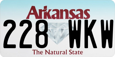AR license plate 228WKW