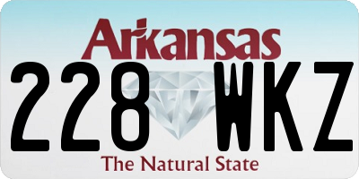 AR license plate 228WKZ