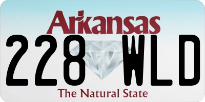 AR license plate 228WLD