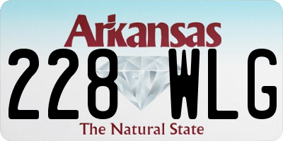 AR license plate 228WLG