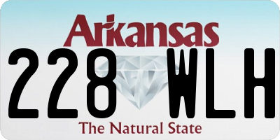 AR license plate 228WLH